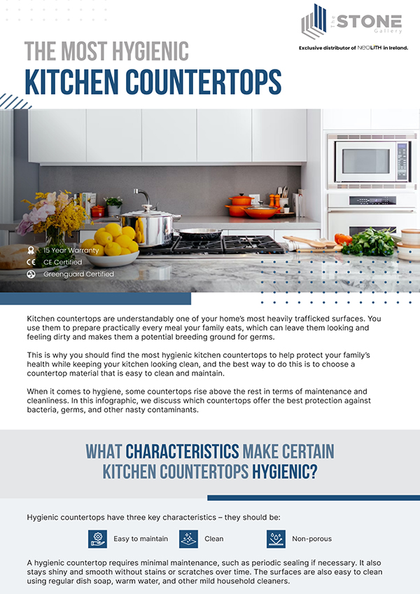 Infographic: The Most Hygienic Kitchen Countertops • The Stone Gallery