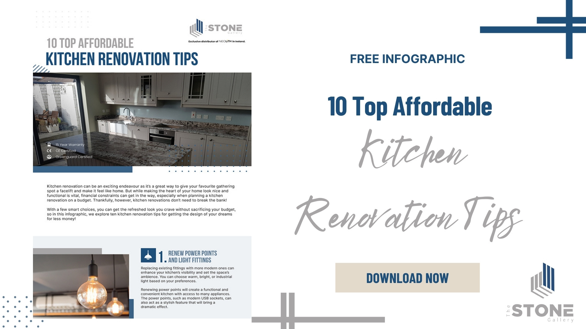 Infographic: 10 Top Affordable Kitchen Renovation Tips • The Stone Gallery