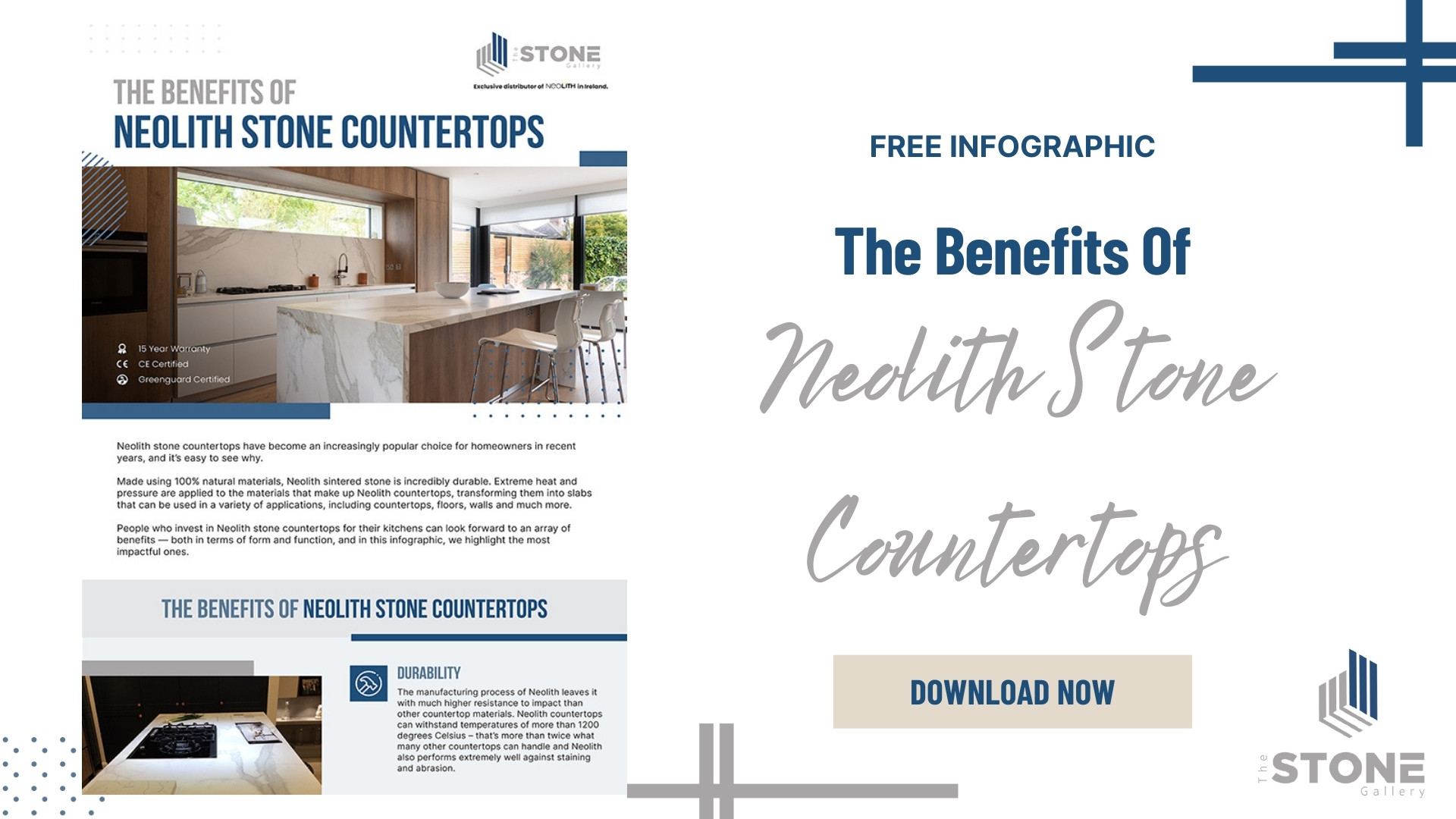 The Benefits Of Neolith Stone Countertops - Infographic - SM - The Stone Gallery