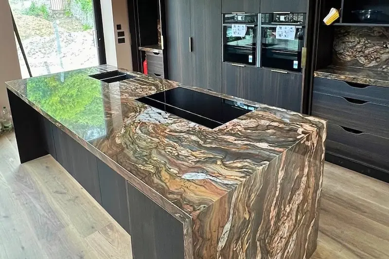 Quartzite Kitchen Islands - Durability, Looks And Ease Of Maintenance For Your Home - The Stone Gallery (3)